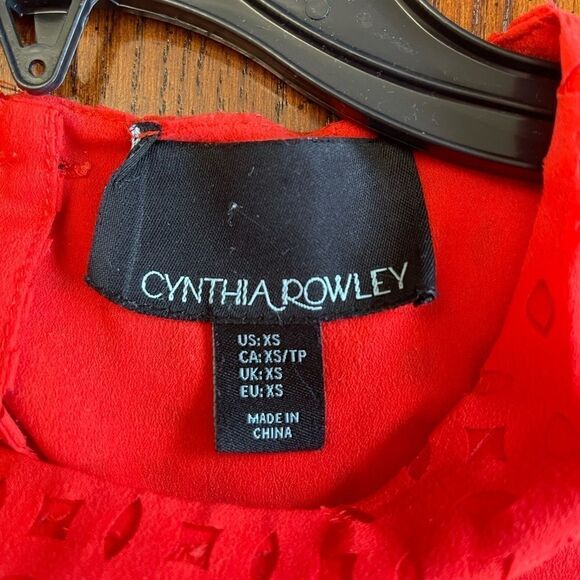 Cynthia Rowley Eyele Blouse Size XS - Picture 3 of 4